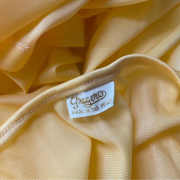 Vintage Gragero Peachy Orange Peignoir Nightgown & Robe Set - Picture 8 of 8